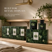 Coffret Cadeau de Bougies Parfumées Personnalisées avec Bouteille de Diffuseur à Bâtonnets, Pot à Bougie en Verre Dépoli avec Couvercle, Emballage en Gros OEM