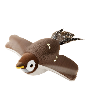 Juguete Eléctrico para Gatos con Movimiento de Pájaro, Simulación de Canto de Pájaro, Material de Satén Ecológico, Diseño Sólido, para Todas las Festividades, Navidad, Juguetes para Mascotas - Product Image 1
