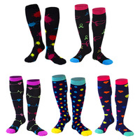 HODEANG — chaussettes de Compression pour hommes et femmes, 12 paires, à varices, idéales pour la course, la randonnée et le sport