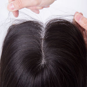 맞춤형 내추럴 블랙 컬러 유럽산 레미 헤어 풀 레이스 가발 (5*5 모노 탑, 1인치 HD 레이스, 글루리스, 더블 드로운, 롱 가발) - Product Image 4