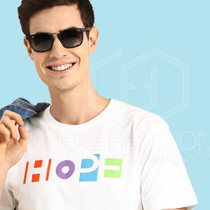 T-shirt pour homme 100% coton, coupe ample, séchage rapide, imprimé avec logo personnalisé, tissu tricoté en vrac, nouvelle collection - Product Image 2