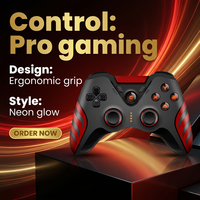 Joystick Inalámbrico BT para Juegos con Motor de Vibración para Android/IOS/PC/P3