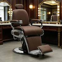 Fauteuils de barbier anciens, fauteuils de barbier robustes pour salon de coiffure, mobilier pour salon de beauté, fauteuil inclinable de barbier