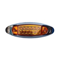 Nouvelle lampe latérale LED pour camion WJC 24V noire ou chromée pour camion remorque poids lourd