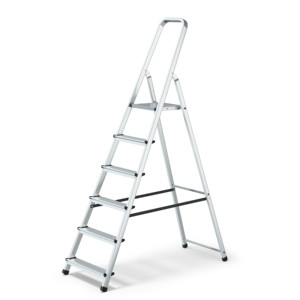 Scalamia ALL188 Modern Aluminum Customizable Straight Folding <b>Ladder</b> 12.5ft Extended Height 150kg Load Capacity Indoor Household - Product Image 3