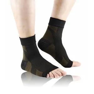 Coper унисекс Plantar Fasciitis Компрессионные носки для Лодыжки Защитное снаряжение для ног для спорта