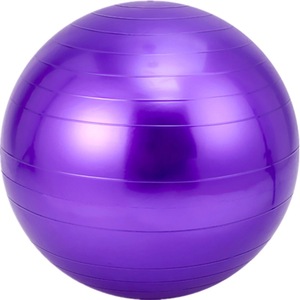 Bola Yoga PVC Multi warna dan ukuran, bola Pilates Yoga Anti ledakan latihan keseimbangan kehamilan pemulihan kebugaran - Product Image 4