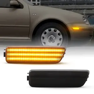 Front Bumper LED Side Marker Light for VW GOLF MK4 GTI R32 MK4 JETTA MK4 CABRIO Amber Sidemarker Lamp