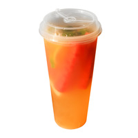 Gobelets jetables pour thé au lait, 90 mm de diamètre, en PP moulé par injection, modèle épaissi 6.13-2, origine Guangdong ; Disponibles pour le lait