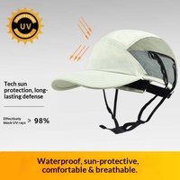 Gorra de Béisbol de Verano con Protección UV UPF50+ para Hombre y Mujer - Gorra Transpirable para Exteriores con Correa para la Barbilla y Bolsillo para Playa y Senderismo