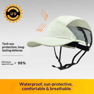 Gorra de Béisbol de Verano con Protección UV UPF50+ para Hombre y Mujer - Gorra Transpirable para Exteriores con Correa para la Barbilla y Bolsillo para Playa y Senderismo - Product Image 5