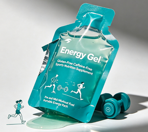 Gel Energético para Rendimiento Deportivo, Sin Gluten, Sin Cafeína, a Base de Plantas, Suplemento de Resistencia para Correr, Ciclismo y Fitness, Pre y Durante el Deporte - Product Image 1