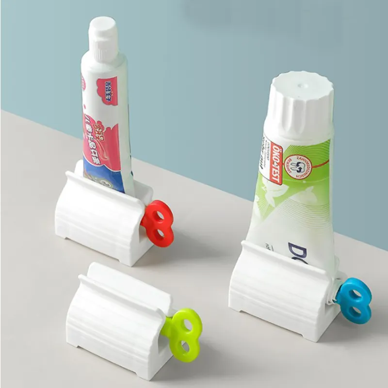 Soporte de asiento giratorio para pasta de dientes, exprimidor automático para baño, dispensador de pasta dental