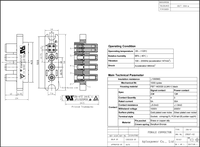 Connecteur de prise d'alimentation à sertir à angle droit 7 broches haute puissance 45A 3000V