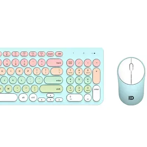 Combo clavier et souris sans fil FD iK6632 avec une large compatibilité pour le nouveau design de bureau d'ordinateur