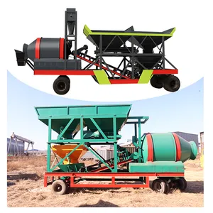 Mobile Concrete Batch Plant Ready Mixed Grout Belt Type Dry Mix Concrete Mixing Plant