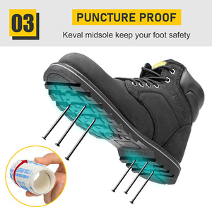 UT Alta calidad Nuevas llegadas Impermeable Trabajo Cuero Punta <span class=keywords><strong>de</strong></span> acero Zapatos <span class=keywords><strong>DE</strong></span> <span class=keywords><strong>SEGURIDAD</strong></span> Hombres Woodland Zapatos <span class=keywords><strong>DE</strong></span> <span class=keywords><strong>SEGURIDAD</strong></span> <span class=keywords><strong>Botas</strong></span> Hombres - Product Image 6