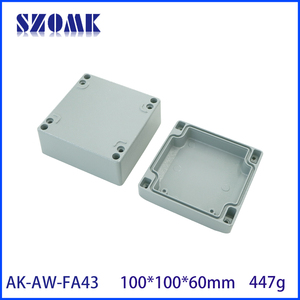 Boîtier <span class=keywords><strong>de</strong></span> <span class=keywords><strong>jonction</strong></span> étanche pour extérieur en aluminium moulé sous pression SZOMK 100x100x60mm, boîte à câbles - Product Image 4