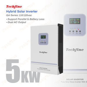 Inversor Solar Híbrido Techfine de Alta Frecuencia, 5000w 5kw, Monofásico, Sin Batería, 110/120VAC, Conectado/Desconectado de la Red - Product Image 1