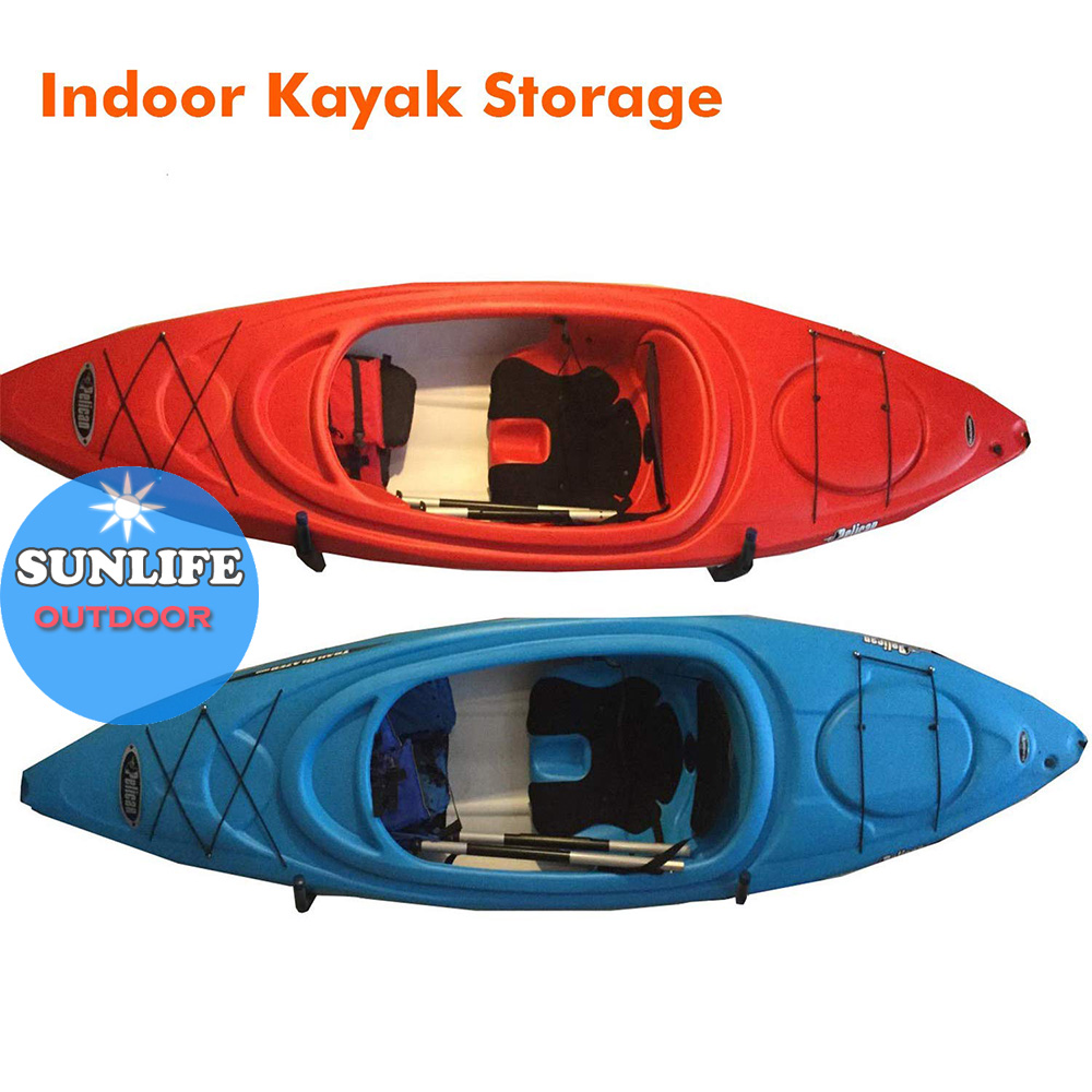 AA Products Kayak Storage Hanger Rack For Canoe Paddle Kayak Accessories Wall Mount Hanging Hooks For Indoor Outdoor, Set Of 2(KS-01) | AA Products Inc - View #5