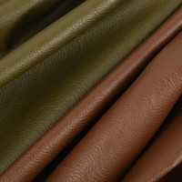 Chine Original Imperméable PU Imitation Cuir OEM Personnalisé Noir Brun Rouge Blanc Tissu en cuir artificiel végétalien