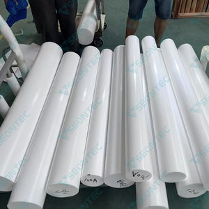 Varilla de plástico de 40x1000mm, varilla de <span class=keywords><strong>PTFE</strong></span> redonda sólida de <span class=keywords><strong>PTFE</strong></span> virgen puro con precio de fábrica - Product Image 2