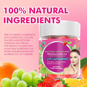 OEM ODM Custom White ning Skin Gummies Kräuter ergänzung Glutathion Kollagen Vitamin C E B12 Trauben kernex trakt Natürliche Schönheit - Product Image 5