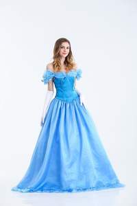 2024 gran oferta personaje de dibujos animados adulto <span class=keywords><strong>disfraz</strong></span> de Halloween cielo azul vestidos largos mujeres Halloween Cosplay disfraces al por mayor - Product Image 2