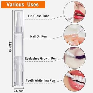 Bolígrafo vacío de 3ml para aceite de cutículas, transparente, giratorio, para viaje, tubo para aceite de uñas, líquido para crecimiento de pestañas, aplicadores de brillo labial cosmético - Product Image 3