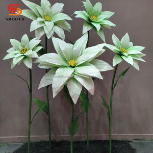 Flores gigantes artificiales suaves, juego de amapolas de tela de hierro personalizado, modelo 250617006, decoración adecuada para fiesta de boda, ventana de centro comercial - Product Image 6