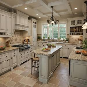 مجموعة خزائن مطبخ حديثة من الخشب الصلب من سي بي إم مارت مع سطح عمل من الراتنج وصنبور - أثاث تخزين صديق للبيئة - Product Image 1