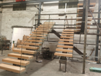 Escalier pliable en acier de forme de U, personnalisé, pour usage intérieur, nouveauté