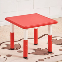 Table et chaises en plastique colorées pour enfants, mobilier préscolaire, ensemble de tables et chaises d'école, mobilier de maternelle