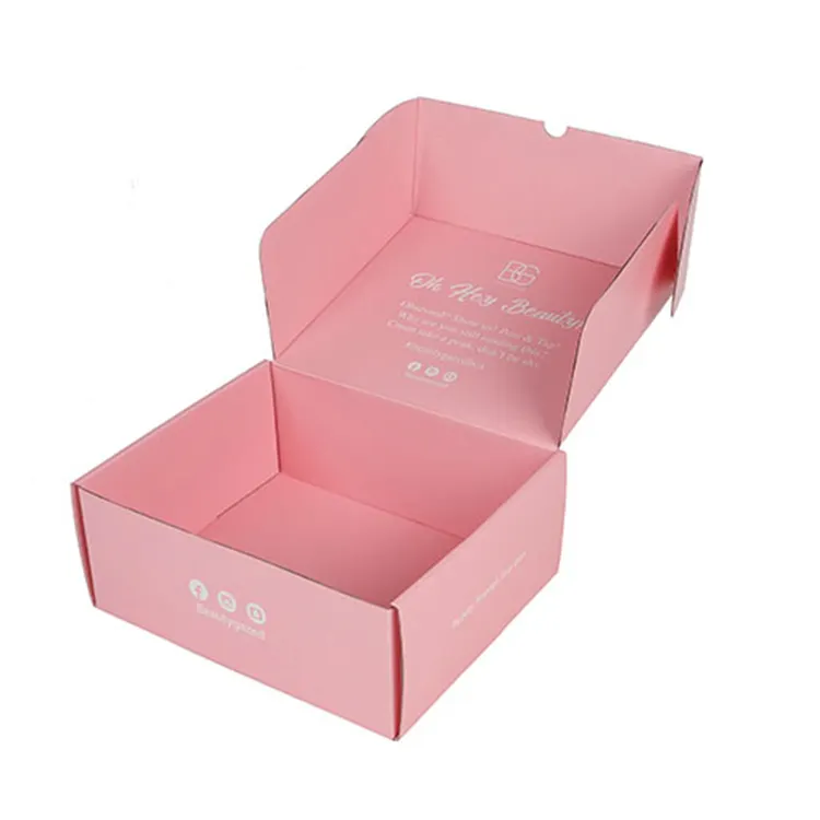 Шэньчжэнь одежда отправка коробка подарочная упаковка почтовая коробка розовая индивидуальная Гофрированная коробка