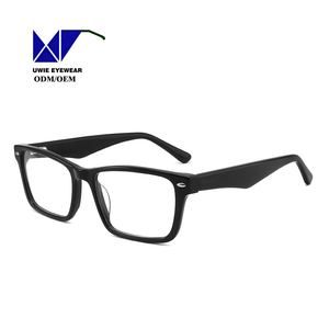Gafas Graduadas Unisex al por Mayor, Estilo Clásico, Lentes Rojos Transparentes, Montura Completa, OEM/ODM, Talla 54-18-145, Modelo UWIE210 - Product Image 3