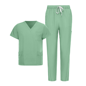 OEM Salon Workwear medico infermiere Set divise mediche chirurgiche con Scrub Top + pantaloni - Product Image 5