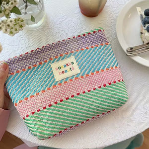 Bolsas <span class=keywords><strong>de</strong></span> embalaje <span class=keywords><strong>de</strong></span> cosméticos <span class=keywords><strong>de</strong></span> maquillaje grandes <span class=keywords><strong>de</strong></span> viaje para mujer Ginzeal, <span class=keywords><strong>bolsa</strong></span> <span class=keywords><strong>de</strong></span> cosméticos <span class=keywords><strong>de</strong></span> rayas contrastantes coloridas <span class=keywords><strong>de</strong></span> alta calidad - Product Image 5