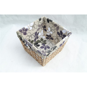 Paniers de rangement tissés rectangulaires en tissu de coton, organisateur domestique pour vêtements et linge - Product Image 5