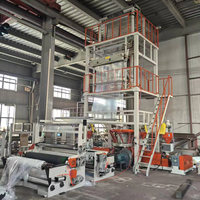Machine de soufflage de film co-extrudé ABC à trois couches HDPE LDPE LLDPE 3SJ-G1500