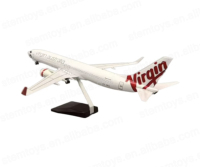 1:130 Virgin Australia Airlines B787-800 Simulation statique modèle d'avion de passagers en résine avec train d'atterrissage lumière LED