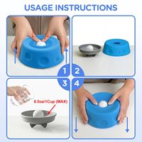ZMaker 2026 Nouveau Bol à lécher en silicone pour chien avec balle roulante, Bol Lick and Roll pour chiens, Gamelle anti-glouton pour liquides
