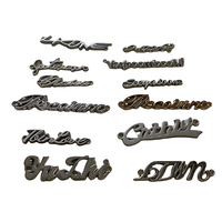 Étiquettes métalliques personnalisées pour sacs à main et sacs de voyage, avec logo, lettres, strass et paillettes, faites à la main, pour vêtements