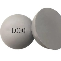Balle anti-stress semi-sphérique en mousse PU avec logo personnalisé, anti-pression, pour événement promotionnel, livraison directe d'usine, expédition rapide