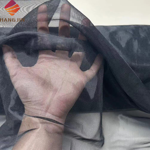 High Quality Breathable See Through Nylon <strong>Mesh</strong> Fabric 20D Black Soft Corset Tulle Fabric for Sewing Bobbinet Lingerie Lining - Product Image 5