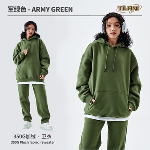 Sudadera con capucha de gran tamaño al por mayor, Sudadera con capucha informal de 400g/m² con hombros caídos y logotipo personalizado, sudaderas con capucha para hombre - Product Image 5