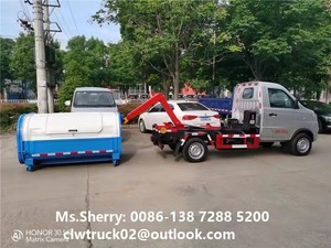 <strong>Mini</strong> FOTON Hydraulic Hook Lift <strong>Truck</strong> 1-2 Tons Dust Bin Hook Lift <strong>Garbage</strong> <strong>Truck</strong> - Product Image 2