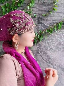 Hot-selling 2025 new fashion <b>scarf</b> with baseball cap, women's trendy regular sports cap set, Muslim headscarf and shawl - Product Image 5
