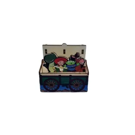 mini wooden box lightweight treasure chest with stickers