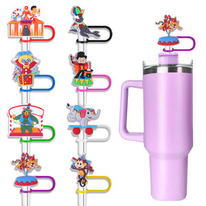 2025 nouveauté 10mm dessin animé cirque Drinkware accessoires cadeau en gros <span class=keywords><strong>avec</strong></span> Logo personnalisé couverture pour fête promotionnelle - Product Image 1