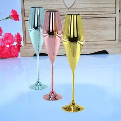 Gobelet à vin de style américain classique en PETG électro-plaqué de haute qualité de 7 oz pour verre avec logo personnalisé pour fête Fabriqué au Vietnam - Product Image 5